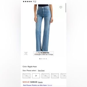 Women’s Veronica Beard Crosbie wide leg jeans size 27 NWT $348